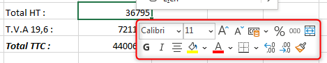 Formater le contenu d'une feuille Excel