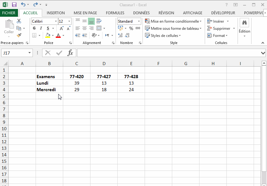 Excel, Les fonctions de Recherche