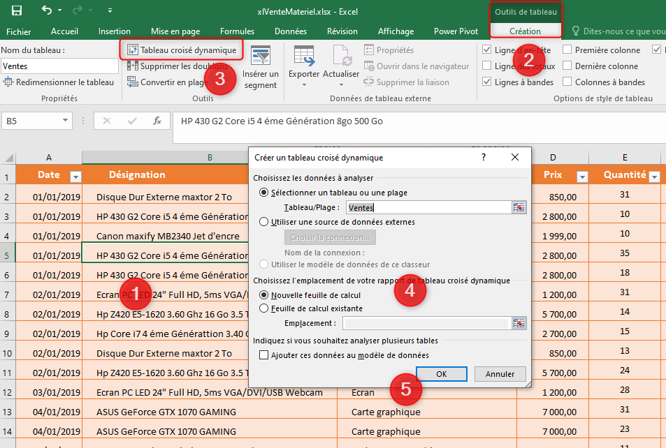 Excel, les Tableaux croisés dynamiques et Power Pivot