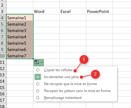 Excel, importer des données