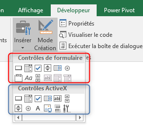 Excel, Les contrôles.